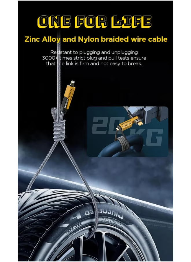 65W 4-in-1 Fast Charging Cable