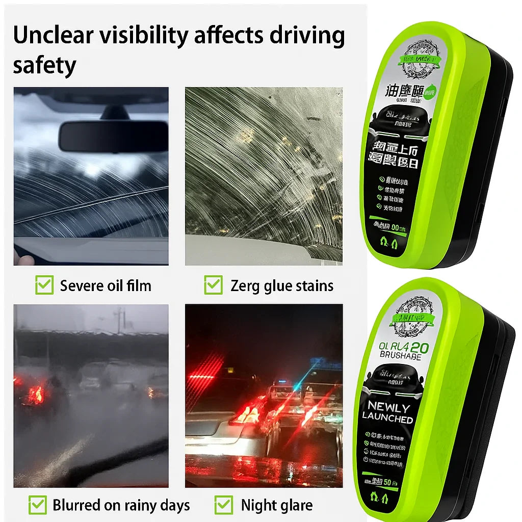Green Car Glass Wiper Strong Oil-removing Film Crystal Plating Coating Water Drive