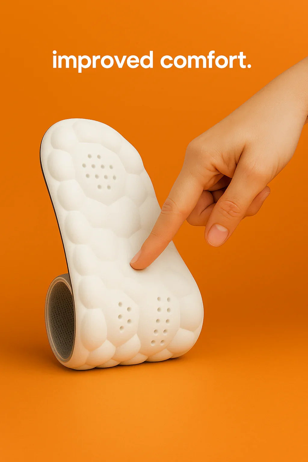 Soft Super Sports Shock Absorption Sweat-absorbent Sockliner With Massage Function Insole